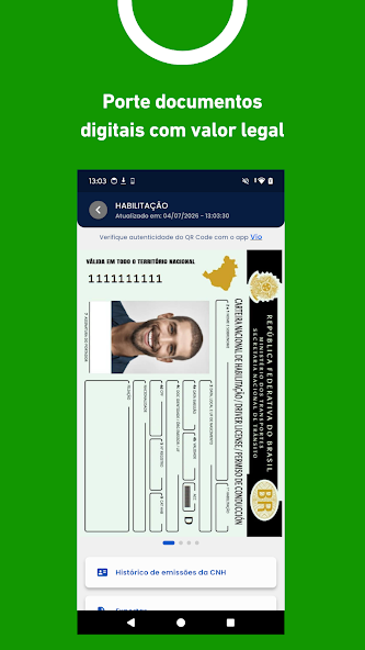 Tela 4 do aplicativo CNH do Brasil